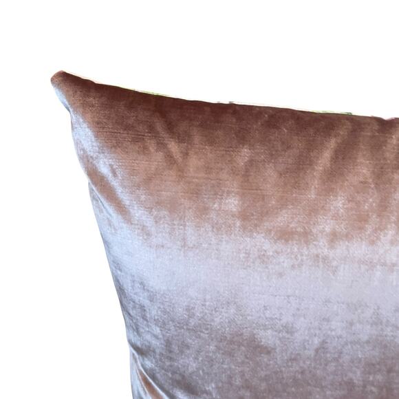 Austin Horn Classics Paradise Peacock 22in Decorative Pillow Velvet Finish NEW - Picture 15 of 16